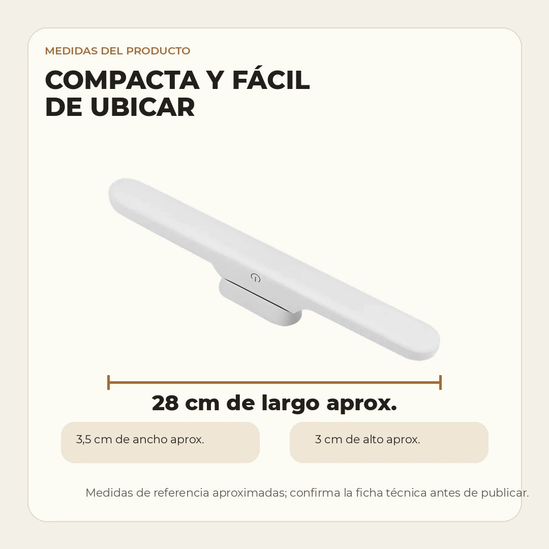 Medidas aproximadas de la luz magnética